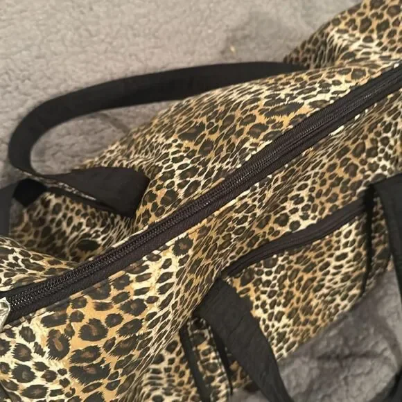 Alfagear Leopard Print Tote Bag Weekender Travel Bag Dufffle - Picture 3 of 8